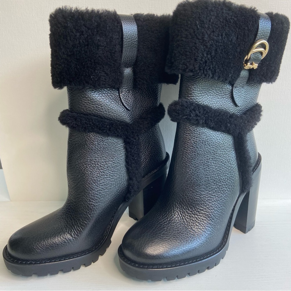 COACH NIB Harlie Bootie Black Size 7 - Picture 7 of 14